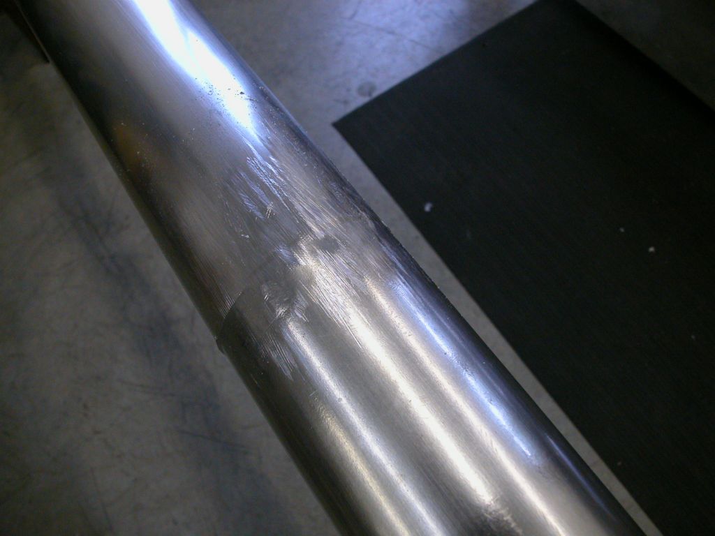 Filed solder seam on the Cs pipe
