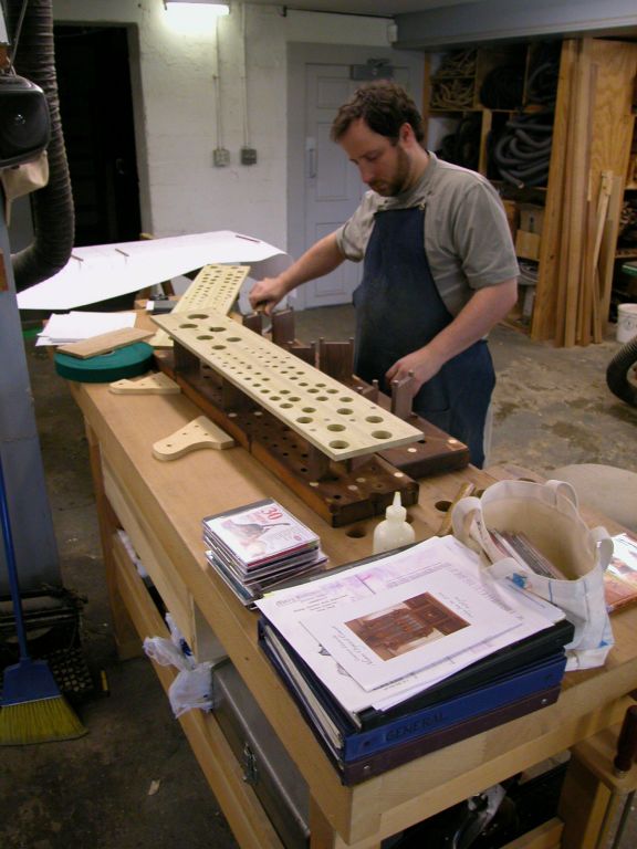 Chris Bono making new foot racks