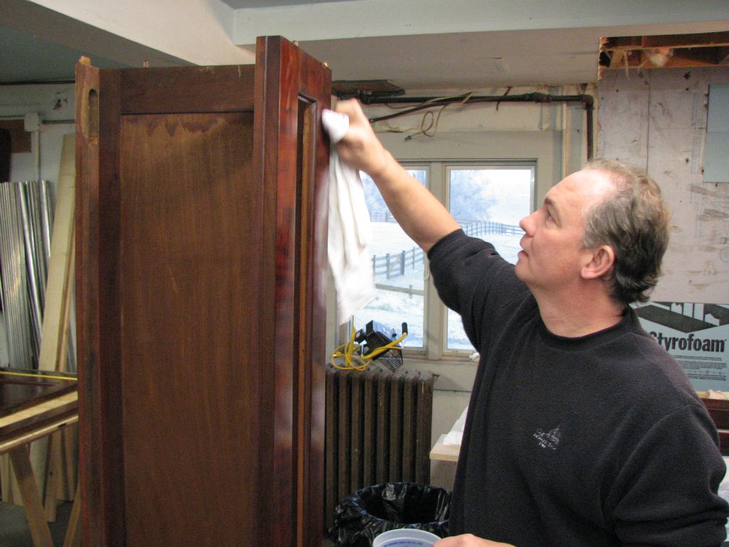 Robert Hanna, of Hanna and Hanna Inc., restored the finish of the organ.